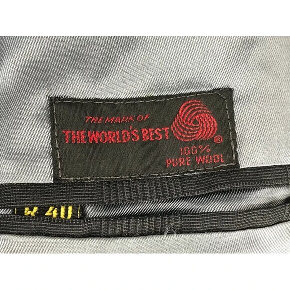 Jean Paul Germain Mens Black Wool Inner Pockets Notch Collared Blazer Size 40 R - Picture 7 of 11